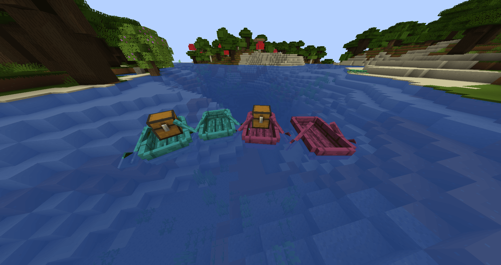 Warped And Crimson Boats: