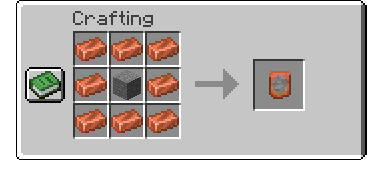 To craft an 'visible armor smithing template,' you need to surround 1 stone block with 8 copper ingots