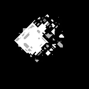 The moon is shattered into pieces...