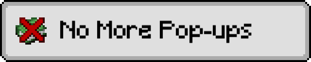 No More Pop-ups banner
