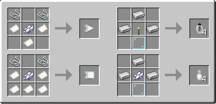 Some crafting recipes