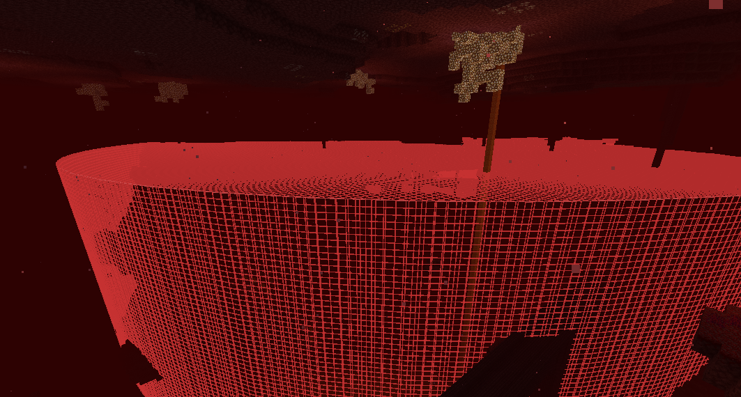 A WorldEdit selection visible in the Minimap.