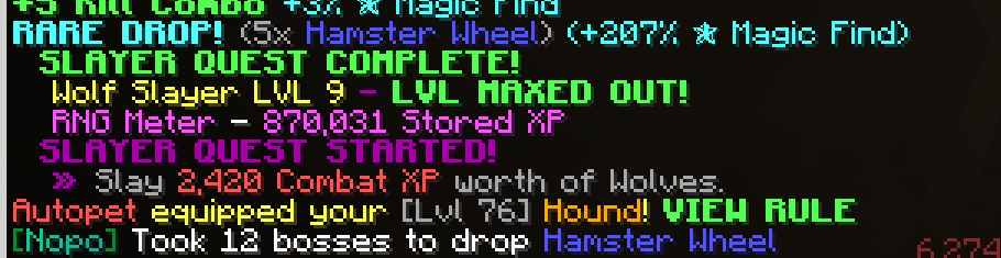 User dropped a hamster wheel after 12 sven bosses
