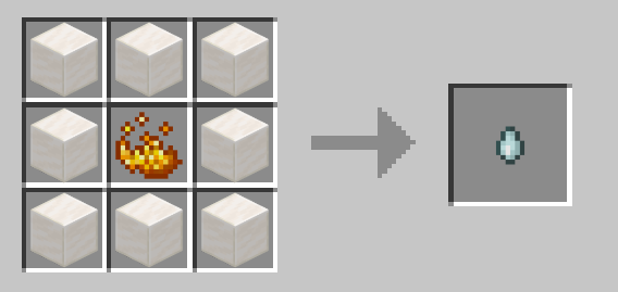 ghast tear recipe incase you made your quartz into blocks