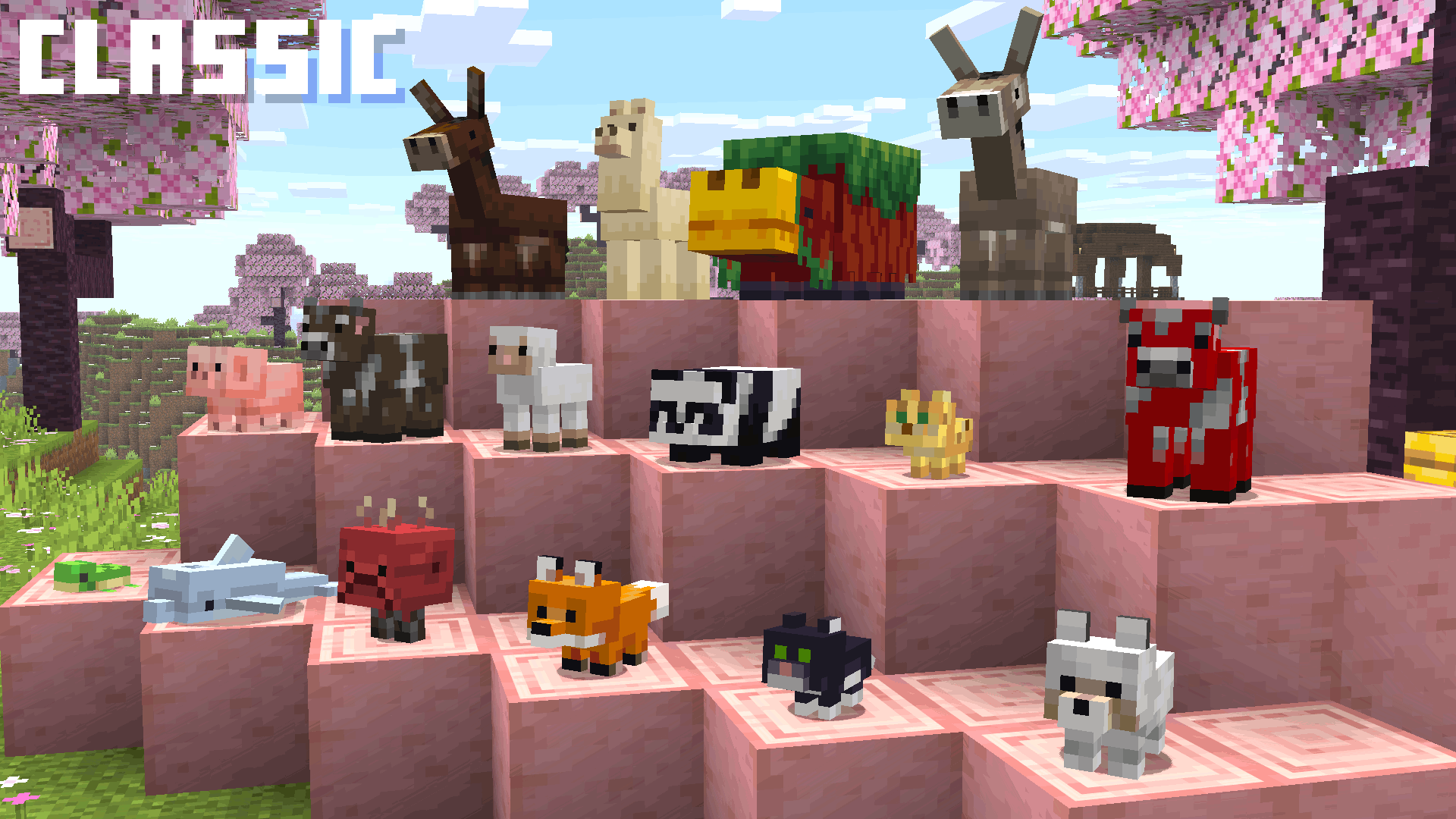 Comprassion of Vanilla and Classic baby mobs eyes