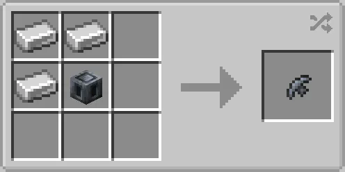 The Image shows how to craft a Hook