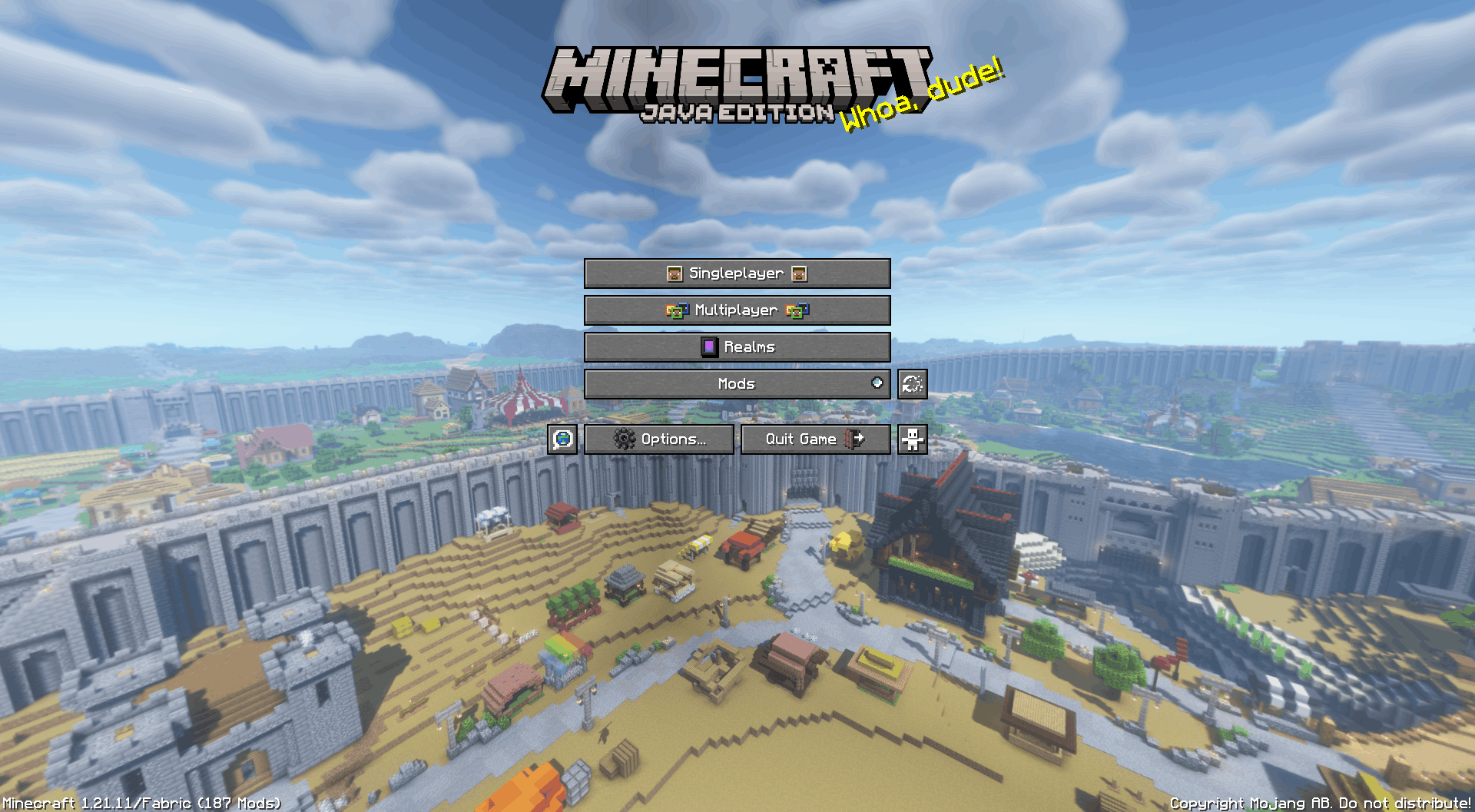 The Merchant City menu panorama when applied.
