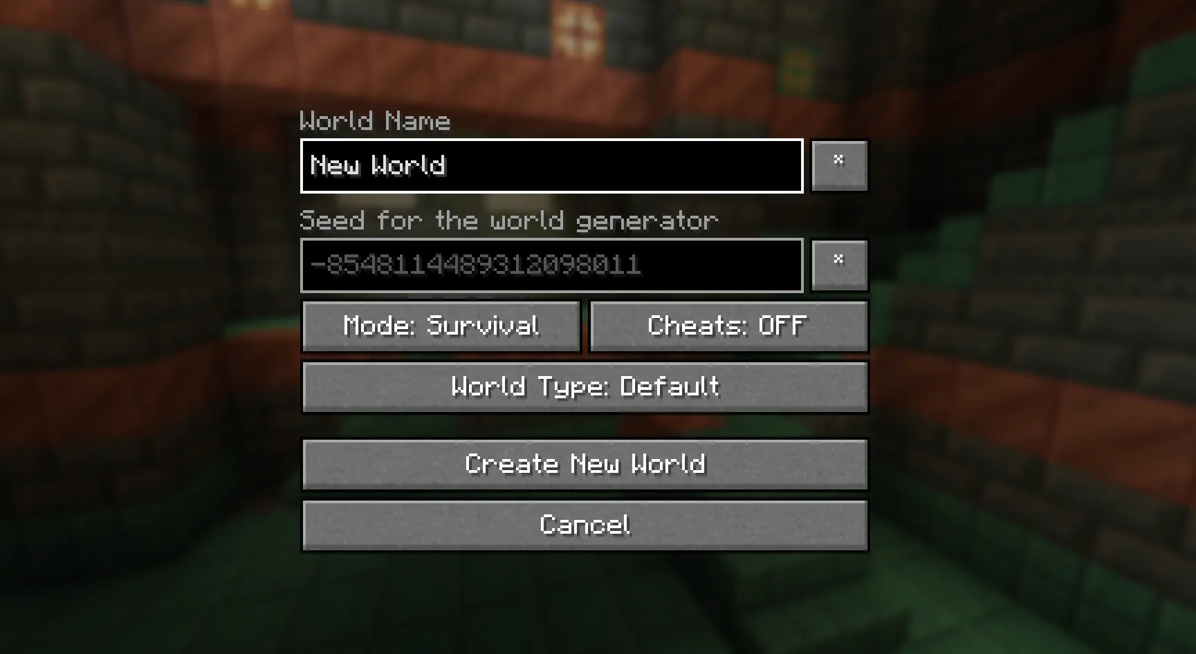 override create screen