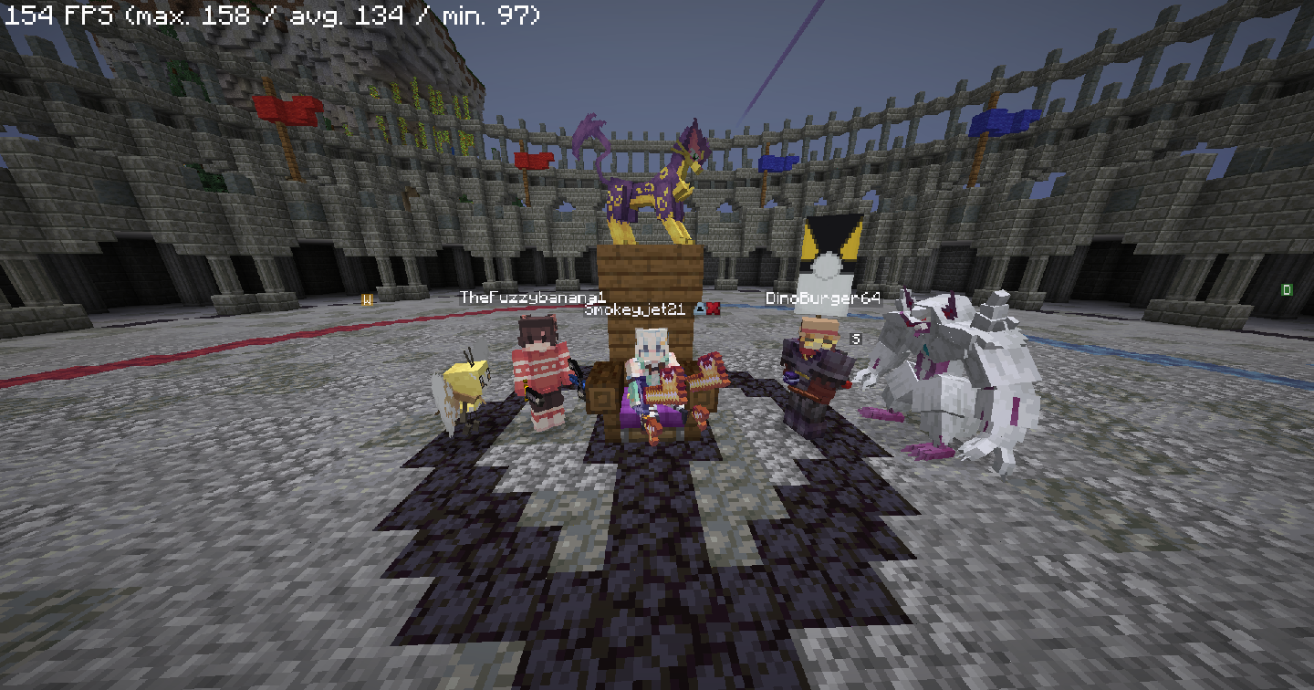 The Top 3 players in a player-hosted Tournament in their custom-build Arena in Beastmark