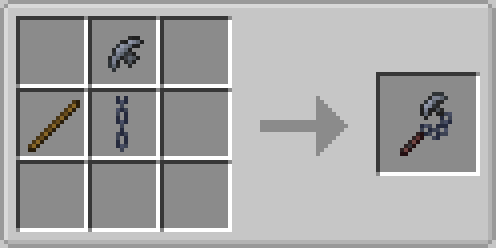 The Image shows how to craft a Grappling Hook