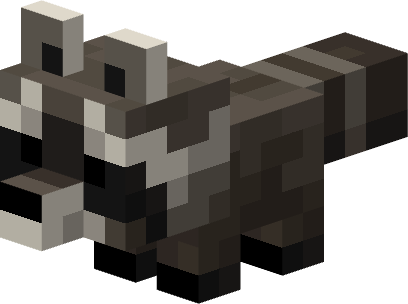 baby raccoon render