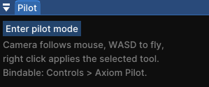 Axiom editor with the normal cursor