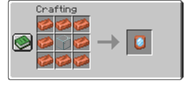 To craft an 'invisible armor smithing template,' you need to surround 1 glass block with 8 copper ingots