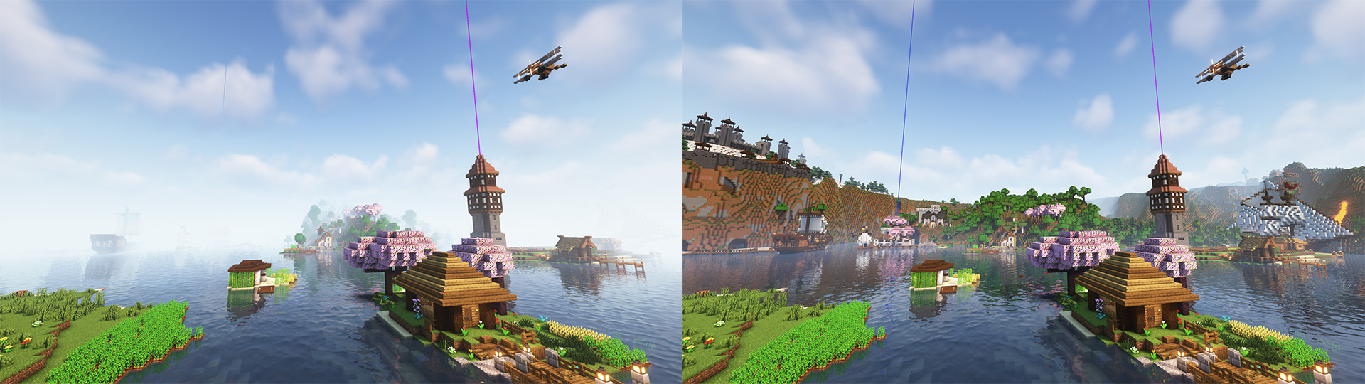 Render distance Before&After