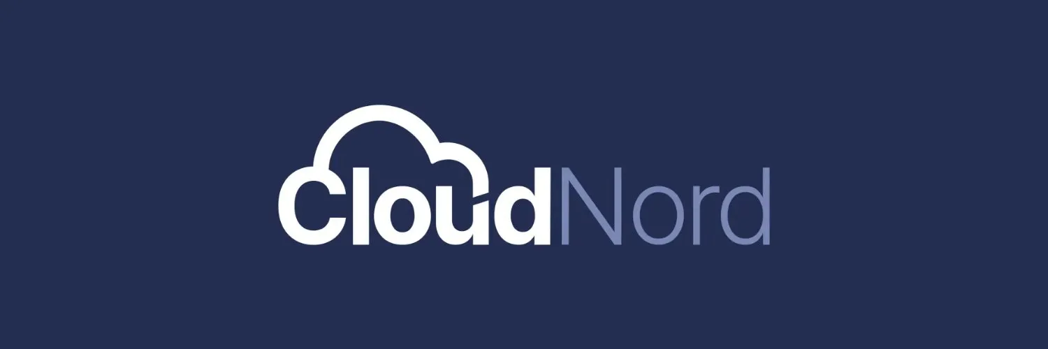 A banner with the CloudNord logo on it