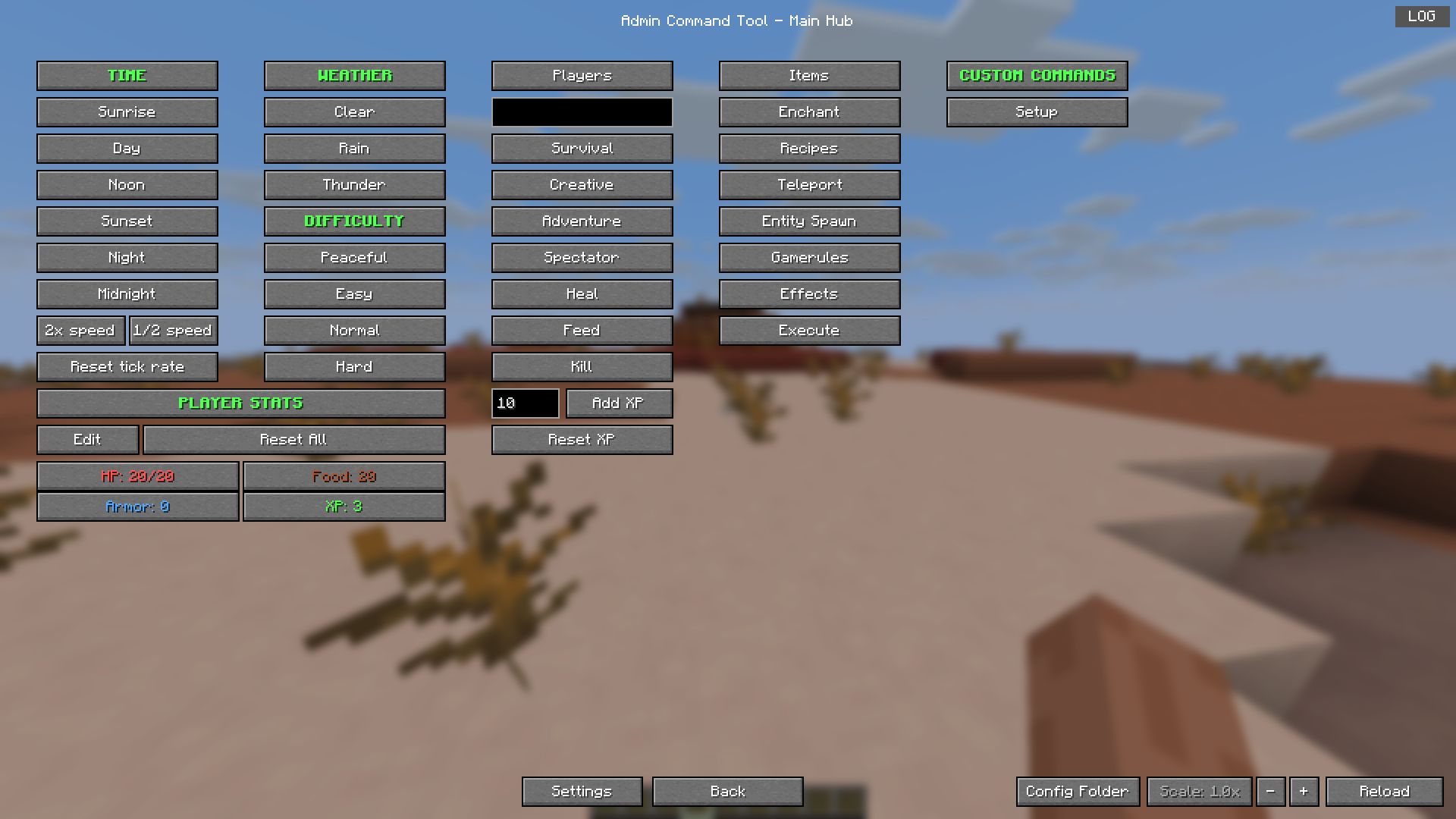 Main Menu