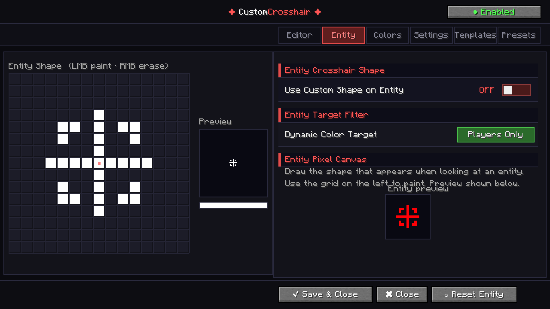 Entity GUI