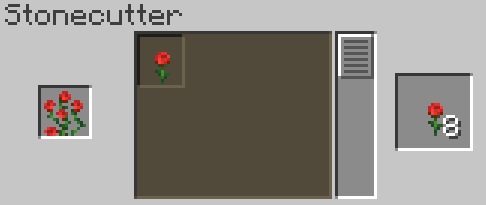 A rose bush being split into roses at a Stonecutter