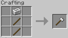 Crafting Recipe for Hammer