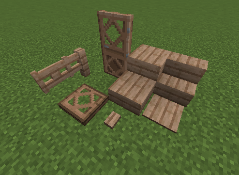Apple planks building blocks