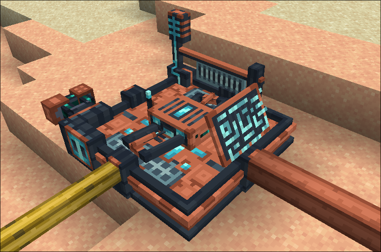 Drone Port with Fluid Pipes and Item Pipes running into it