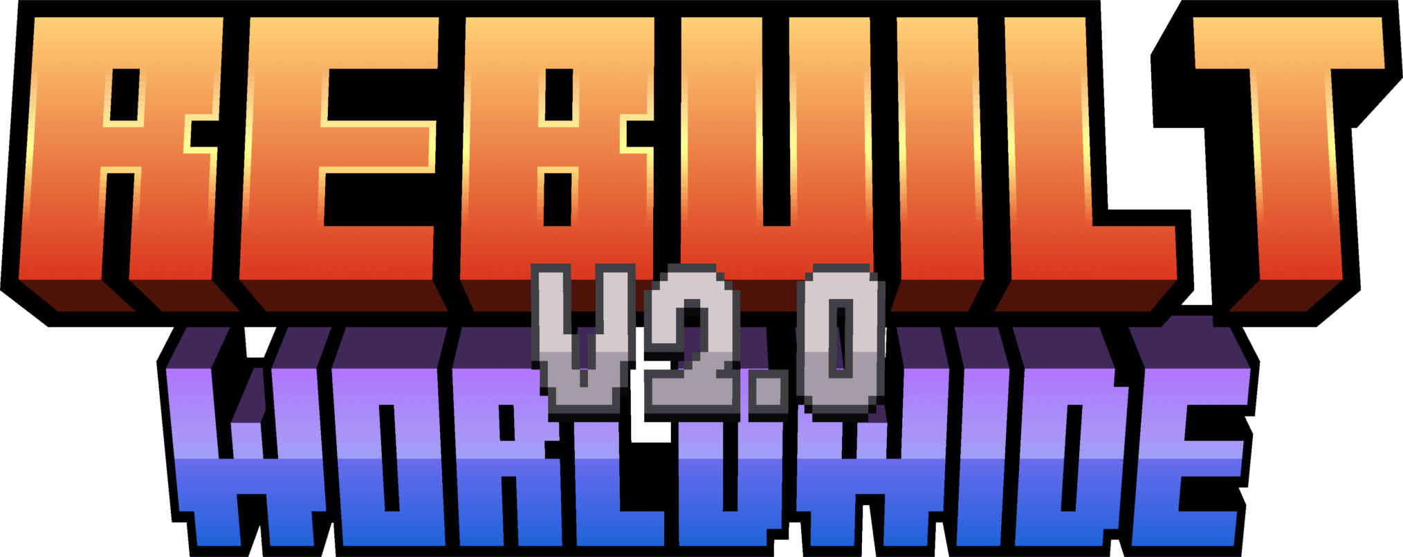 A logo with the text "Rebuilt v2.0 Worldwide"