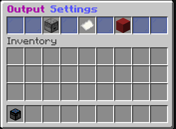 展示输出设置 GUI 的图片
