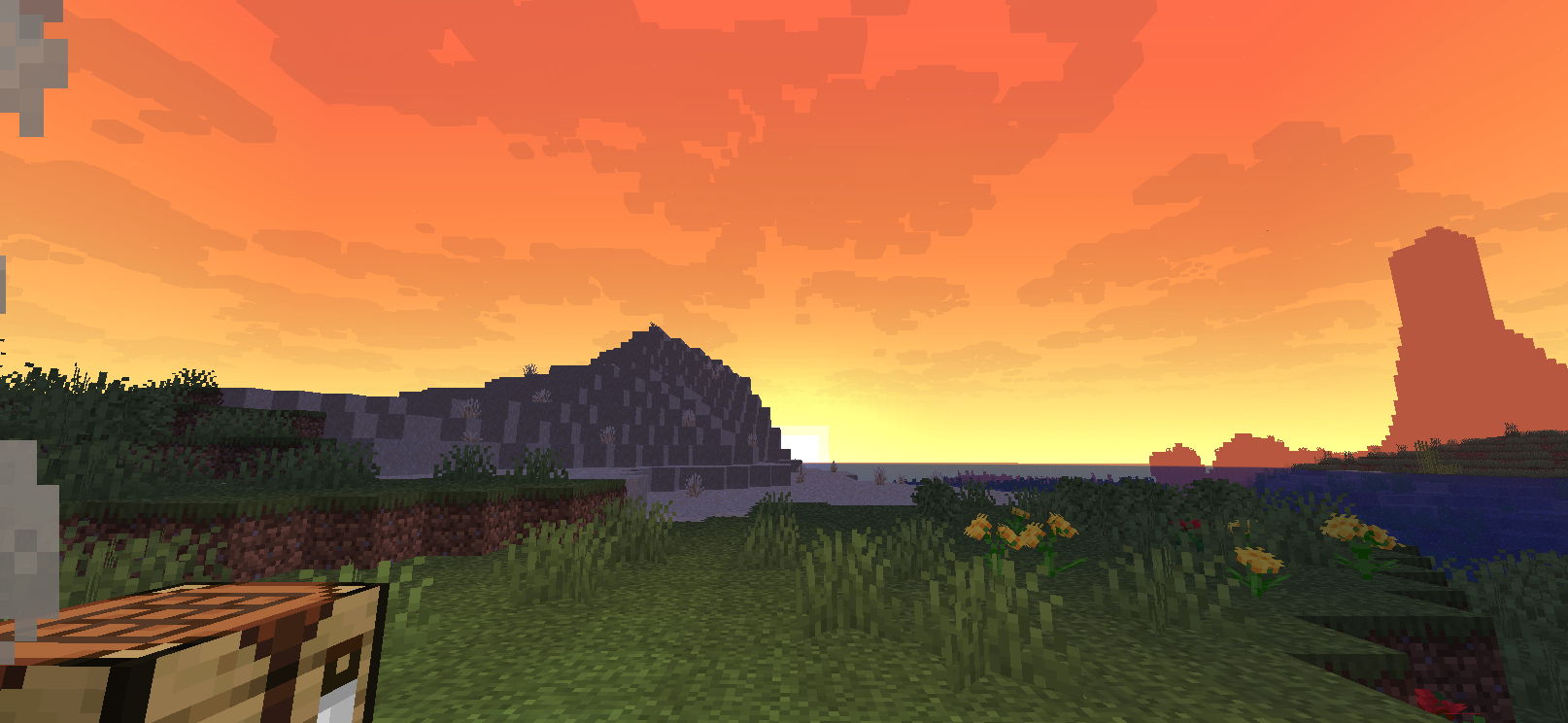 Sunset using the Resource packs