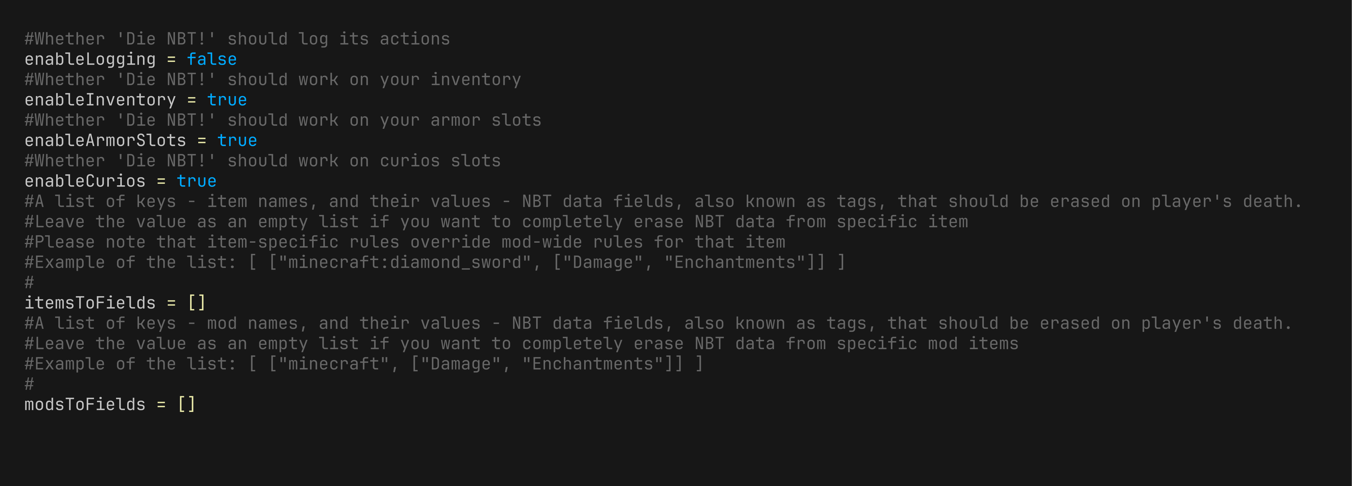 Default config