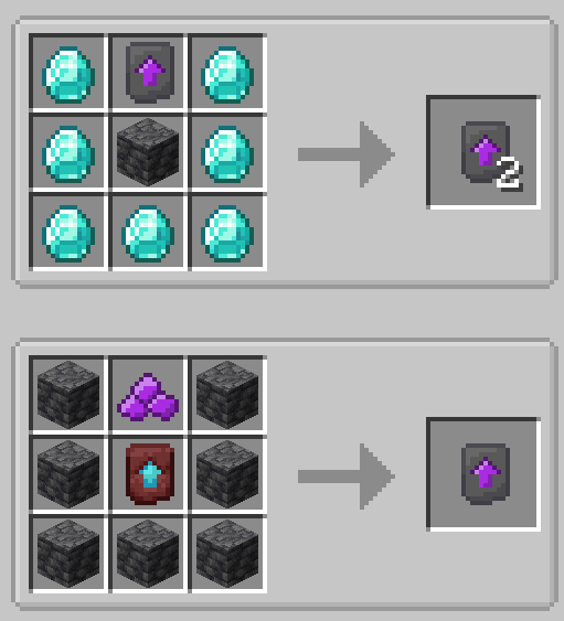 Tanzanite Smithing Template Recipes