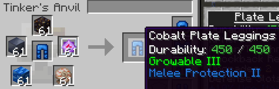 Growable III Recipe / 成長 III のレシピ