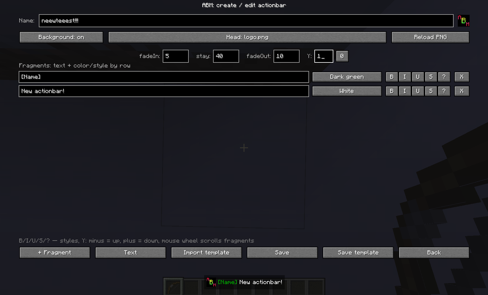 Basic editor