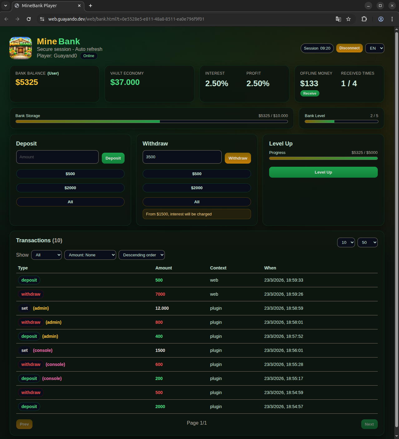 Web Panel