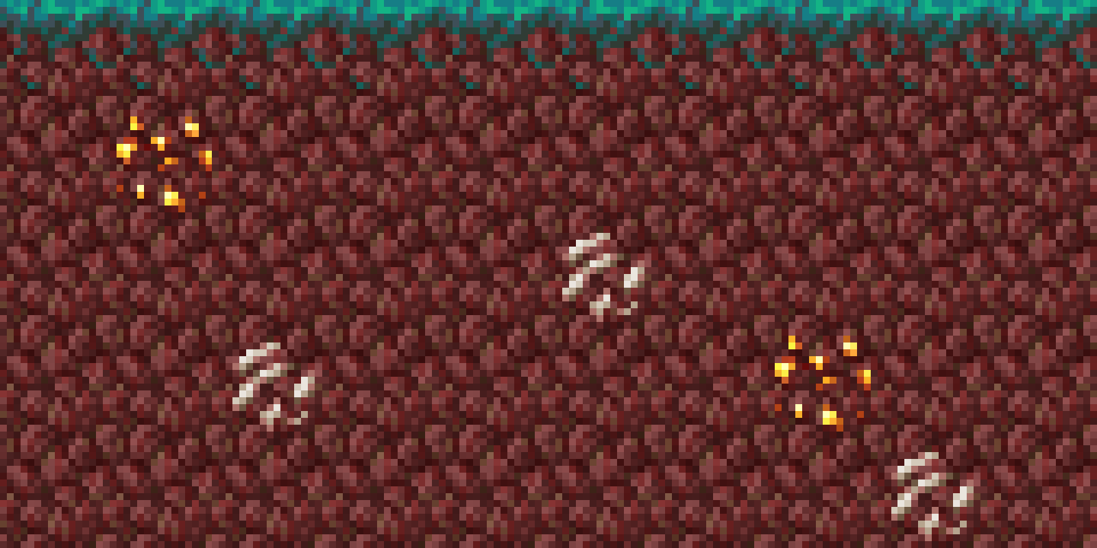 Netherrack and its variants.