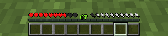 Changes the color of the hunger bar to white