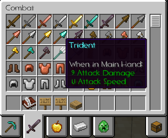 Weapon description without Caxton