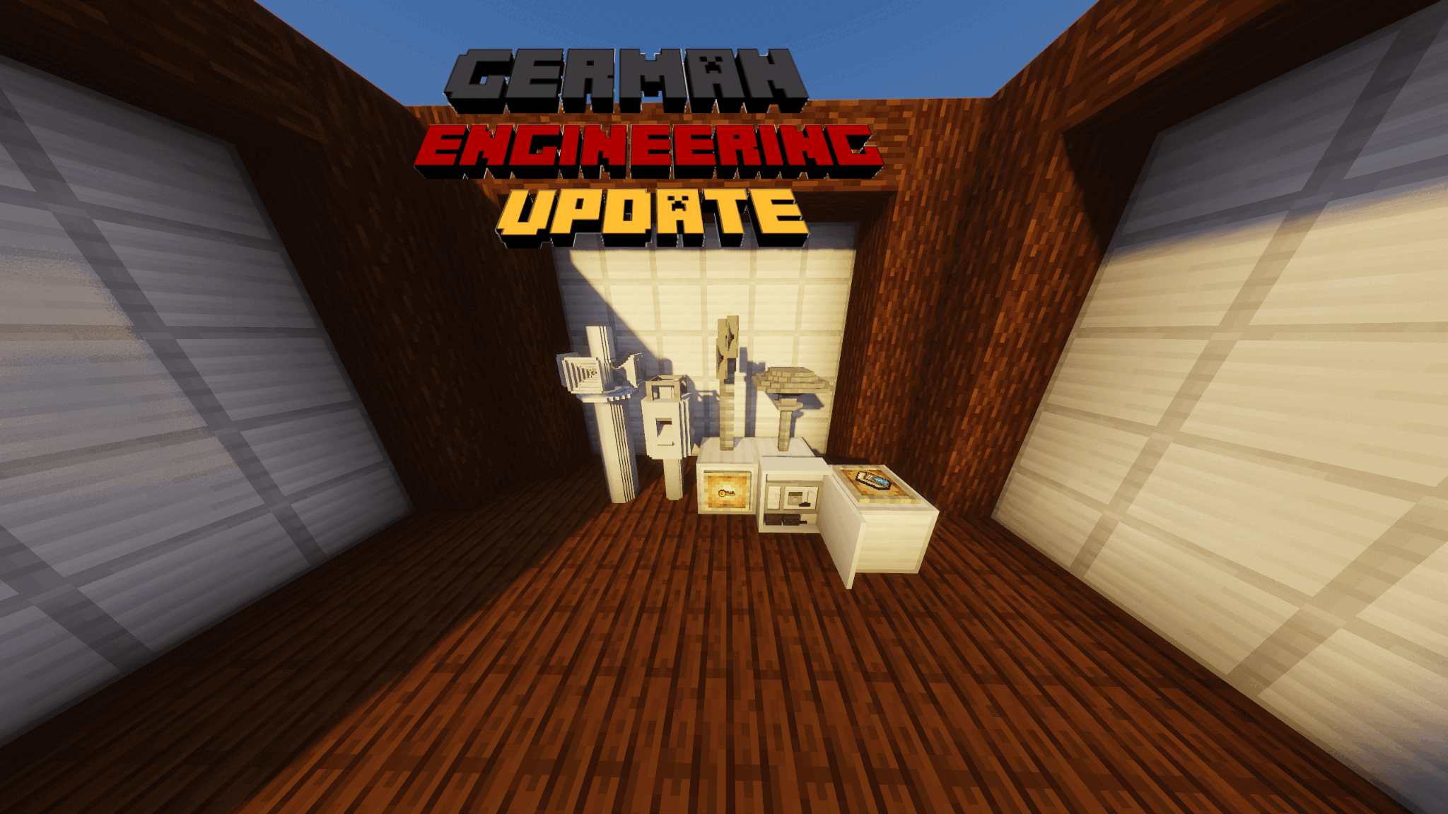 This is a Picture of the ew Update Called German Engineering. It adds the Hörmann HLS F273, Hörmann HLS F71, Hörmann ECN 600D, E57, Control Box for the E57 and for the ECN 600D. It also adds the NEW Tutorial Book and the new Hörmann Key.