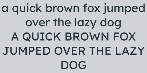 The font's preview