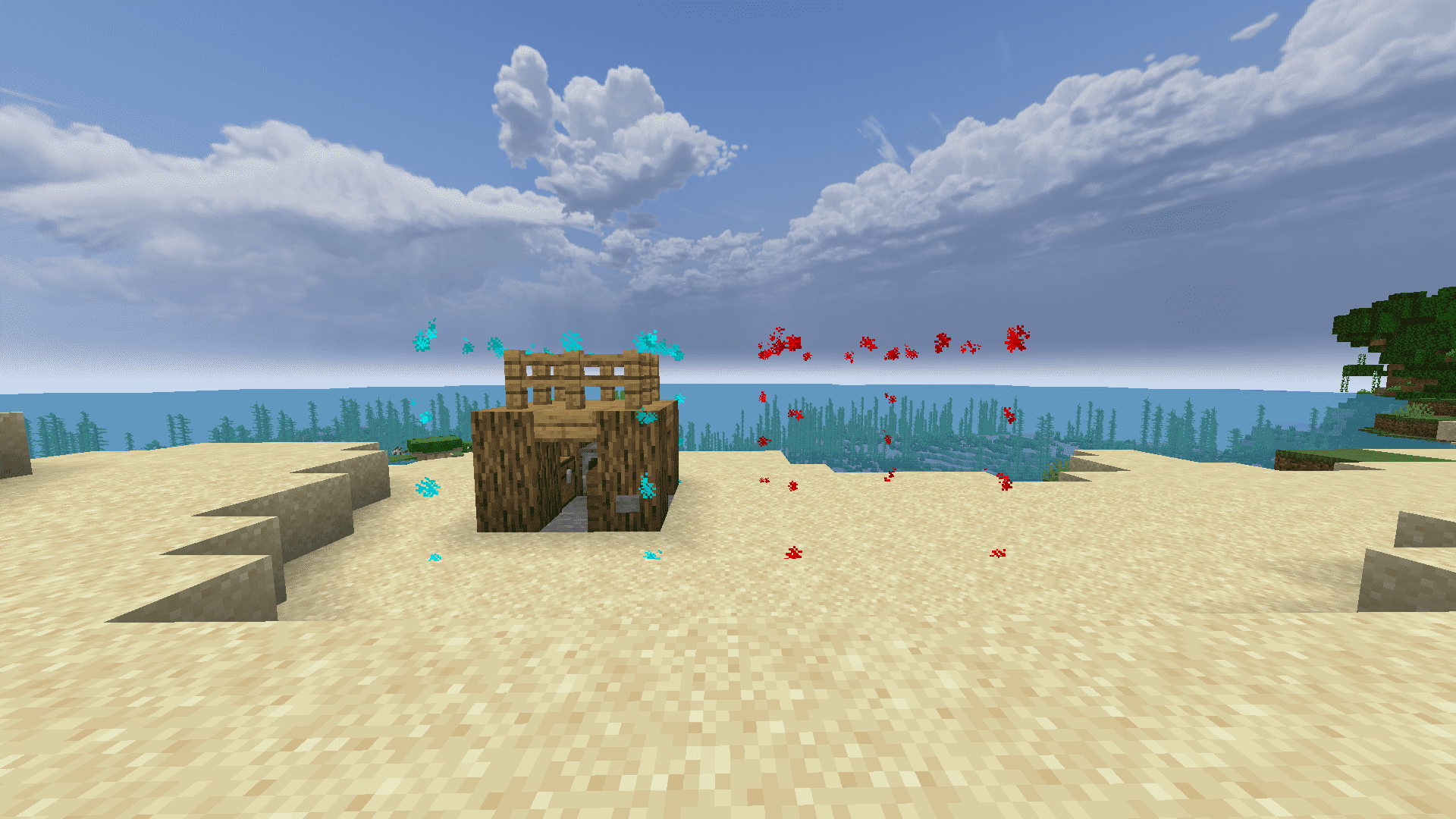 Buildings waiting to be moved and showing preview locations
