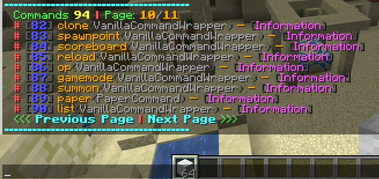 ListAllCommands