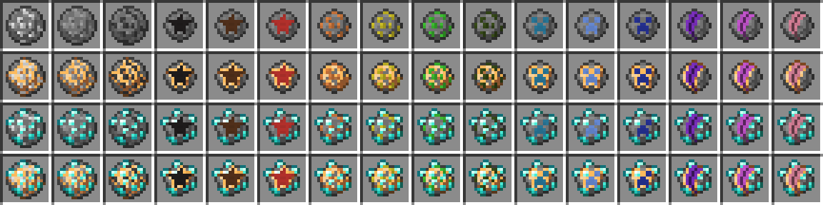 Firework Star Texture Variants