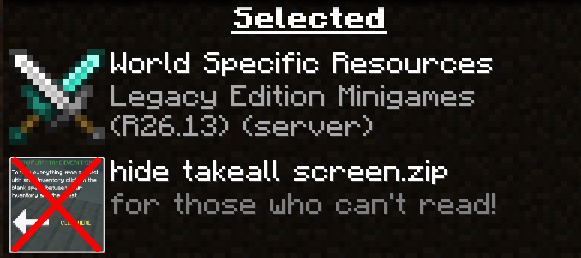 Without the mod (pack cannot be placed over the Server's resources. won't work.)