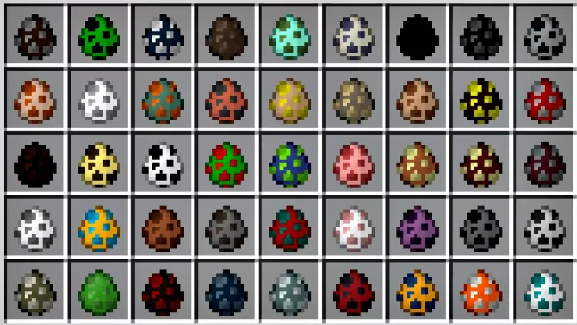 Spawn eggs.