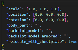 Default Json file