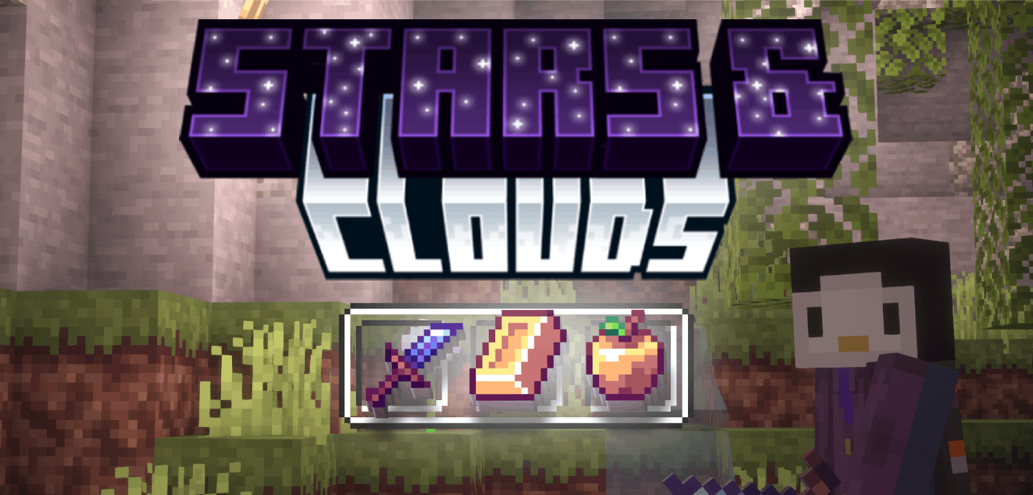 stars and clouds banner
