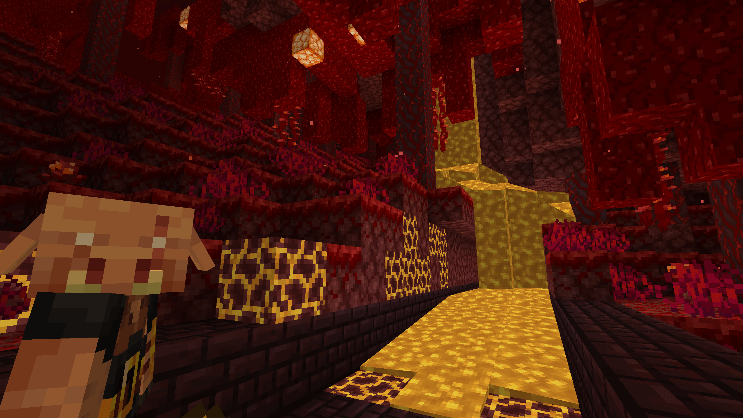 Crimson Forest with golden lava