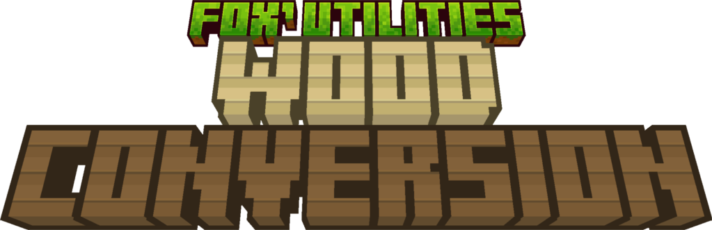 Logo for the wood conversion datapack