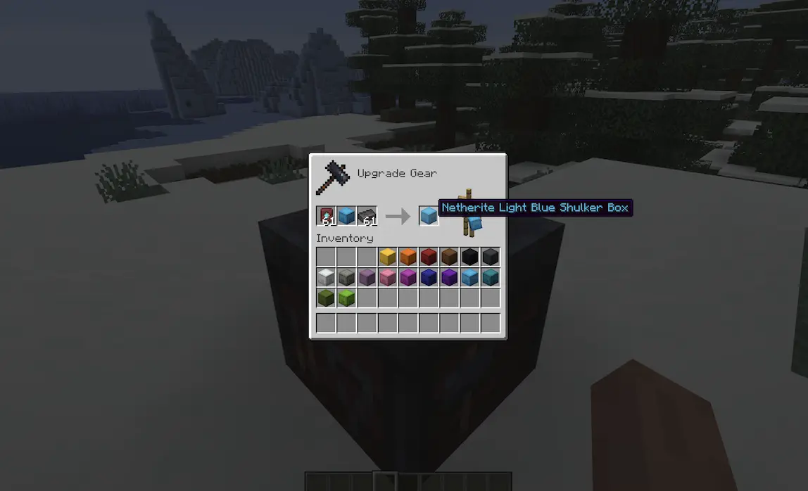 Netherite Shulker Box upgrade showcase