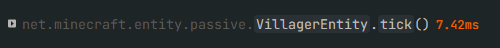 Vanilla: VillagerEntity.tick(): 7.42