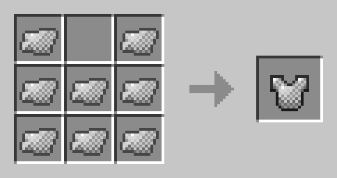 Chainmail Chestplate crafting recipe